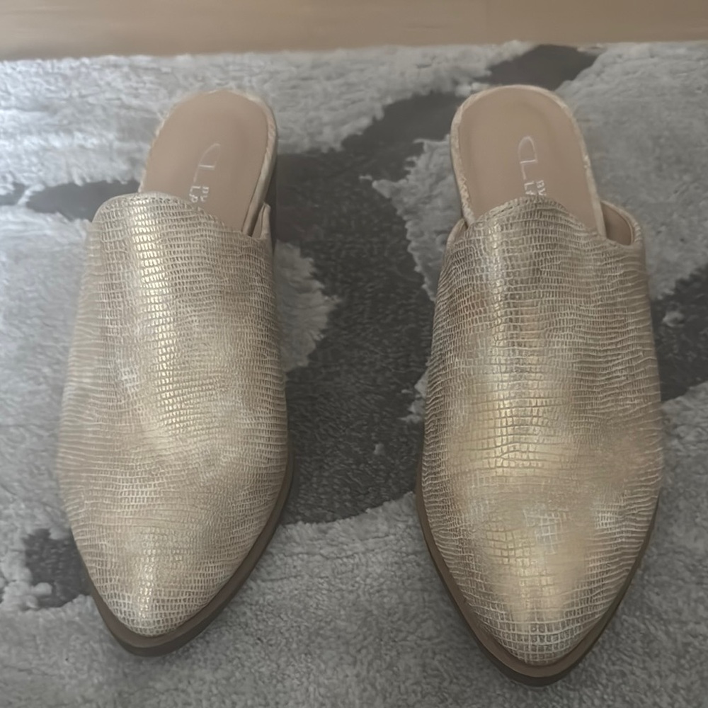 Elegant Gold Women's Mules